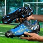 Best-selling Football Shoes for Boys Girls with Faux Leather Upper Anti-slip Comfortable Long Small Studs All Seasons Size 34-45 - Image 4